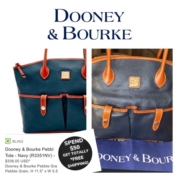 Dooney & Bourke Handbags - MWOT:DOONEY & BURKE NAVY BLUE PURSE